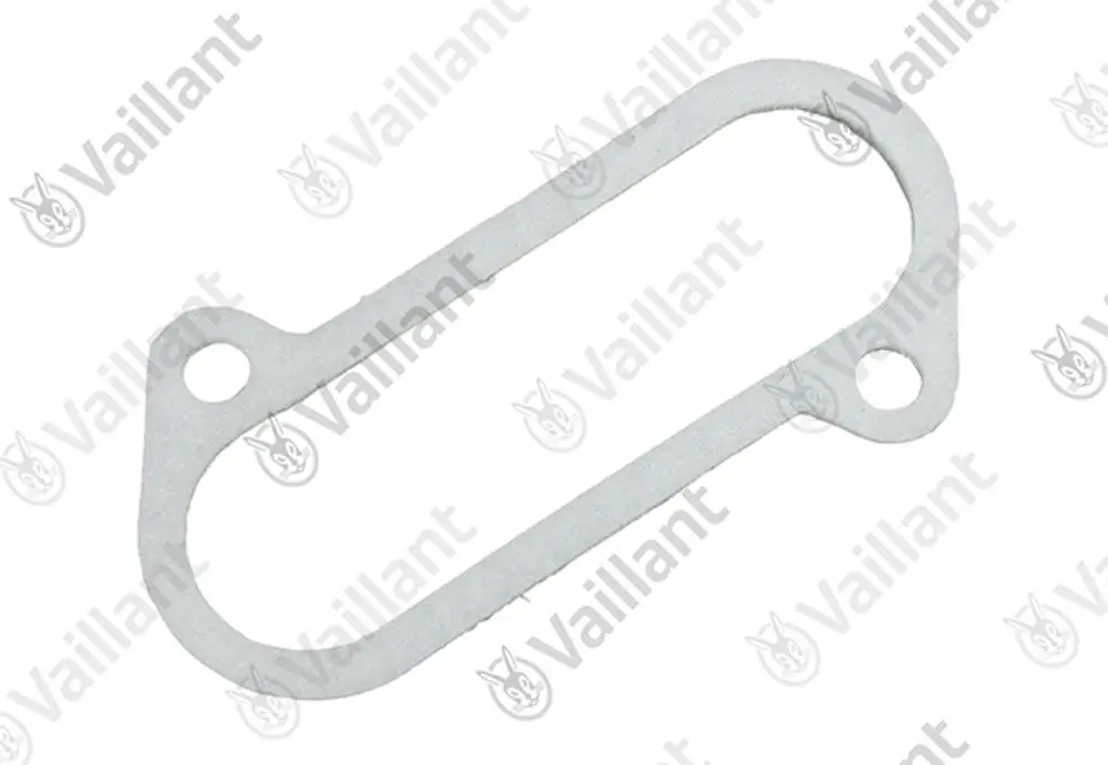 Vaillant Dichtung in ovaler Form mit zwei Bohrungen, geeignet für den Einsatz in Heizungs- oder Sanitäranwendungen.